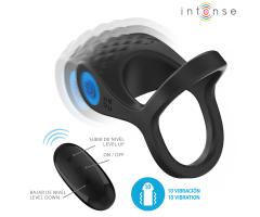 INTENSE - ALEX VIBRATOR DOUBLE PENIS RING 10 VIBRATIONS BLACK INTENSE - ALEX VIBRATOR DOUBLE PENIS RING 10 VIBRATIONS BLACK