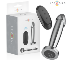 INTENSE - ANAL PLUG 10 VIBRATIONS METAL DILDO WITH REMOTE CONTROL M INTENSE - ANAL PLUG 10 VIBRATIONS METAL DILDO WITH REMOTE CONTROL M