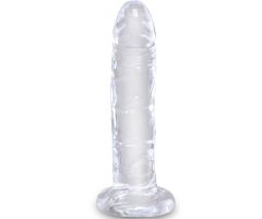 KING COCK - CLEAR REALISTIC PENIS 15.5 CM TRANSPARENT KING COCK - CLEAR REALISTIC PENIS 15.5 CM TRANSPARENT
