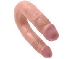 KING COCK - U-SHAPED MEDIUM DOUBLE TROUBLE FLESH 13.9 CM KING COCK - U-SHAPED MEDIUM DOUBLE TROUBLE FLESH 13.9 CM