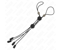 KINK - BLACK DETAIL NIPPLE CLAMPS WITH BLACK ELASTIC KINK - BLACK DETAIL NIPPLE CLAMPS WITH BLACK ELASTIC