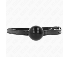 KINK - BLACK SINGLE SOLID BALL 4 CM GAG 65 x 1.5 CM KINK - BLACK SINGLE SOLID BALL 4 CM GAG 65 x 1.5 CM