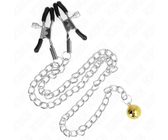 KINK - CHAIN NIPPLE CLAMPS WITH BELL 30 CM KINK - CHAIN NIPPLE CLAMPS WITH BELL 30 CM