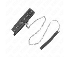 KINK - COLLAR CON CORREA 105 CM DE PIEL DE PVC REMACHE DE DIAMANTES DE IMITACIÓN 41.5 X 4 CM KINK - COLLAR CON CORREA 105 CM DE PIEL DE PVC REMACHE DE DIAMANTES DE IMITACIÓN 41.5 X 4 CM