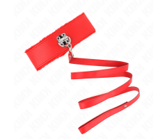 KINK - COLLAR CON CORREA 116 CM CON TACHUELAS PLATEADAS MODELO 4 ROJO AJUSTABLE 40-48 CM X 6 CM KINK - COLLAR CON CORREA 116 CM CON TACHUELAS PLATEADAS MODELO 4 ROJO AJUSTABLE 40-48 CM X 6 CM