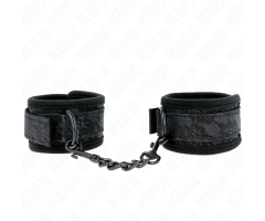 KINK - DARK LACE COVERED WRIST CUFFS NEOPRENE ADJUSTABLE BLACK 20-29 CM X 5 CM KINK - DARK LACE COVERED WRIST CUFFS NEOPRENE ADJUSTABLE BLACK 20-29 CM X 5 CM