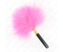 KINK - FUCHSIA GOLD METAL TICKLE FEATHERS 18 CM KINK - FUCHSIA GOLD METAL TICKLE FEATHERS 18 CM