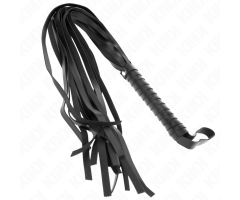 KINK - LÁTIGO DE COLA LARGA Y MANGO CORTO NEGRO 70 CM KINK - LÁTIGO DE COLA LARGA Y MANGO CORTO NEGRO 70 CM