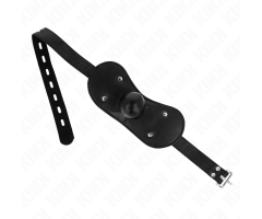 KINK - MÁSCARA BUCAL MORDAZA DE BOLA CON CERRADURA AJUSTABLE 42-60 CM KINK - MÁSCARA BUCAL MORDAZA DE BOLA CON CERRADURA AJUSTABLE 42-60 CM