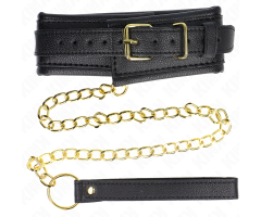 KINK - NECKLACE WITH SPONGE IMITATION LEATHER STRAP MODEL 1 ADJUSTABLE 37-54 CM X 3 CM KINK - NECKLACE WITH SPONGE IMITATION LEATHER STRAP MODEL 1 ADJUSTABLE 37-54 CM X 3 CM