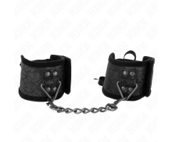 KINK - SCANDAL WRIST RESTRAINTS BLACK LACE DETAILS 24.5 CM X 6.5 CM KINK - SCANDAL WRIST RESTRAINTS BLACK LACE DETAILS 24.5 CM X 6.5 CM