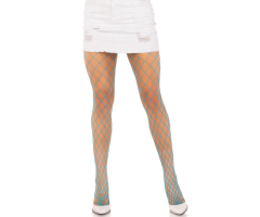 LEG AVENUE - DIAMOND FISHNNET PANTYHOSE BLUE LEG AVENUE - DIAMOND FISHNNET PANTYHOSE BLUE