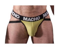 MACHO - MX25A JOCK LYCRA YELLOW XL MACHO - MX25A JOCK LYCRA YELLOW XL