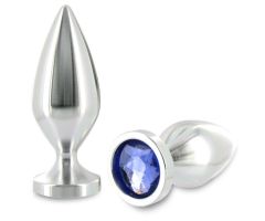 METAL HARD - ANAL PLUG ALIMINUM CRYSTAL COLOR MEDIUM 8.89CM METAL HARD - ANAL PLUG ALIMINUM CRYSTAL COLOR MEDIUM 8.89CM