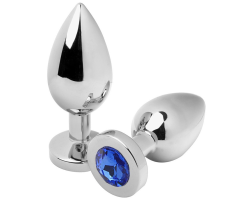 METAL HARD - ANAL PLUG DIAMOND BLUE MEDIUM 7.62CM METAL HARD - ANAL PLUG DIAMOND BLUE MEDIUM 7.62CM