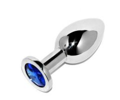 METAL HARD - ANAL PLUG DIAMOND BLUE SMALL 5.71CM METAL HARD - ANAL PLUG DIAMOND BLUE SMALL 5.71CM