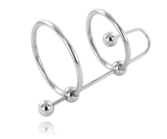 METAL HARD - EXTREME RING WITH URETHRAL STOP METAL HARD - EXTREME RING WITH URETHRAL STOP