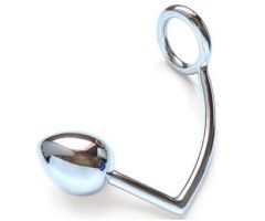METAL HARD - RING WITH ANAL HOOK 50MM METAL HARD - RING WITH ANAL HOOK 50MM