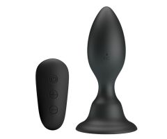 MR PLAY - ANAL PLUG WITH VIBRATION BLACK REMOTE CONTROL MR PLAY - ANAL PLUG WITH VIBRATION BLACK REMOTE CONTROL