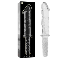 NEBULA SERIES BY IBIZA - MODEL 24 DILDO BOROSILICATE GLASS CLEAR 28.5 CM -O- 5 CM NEBULA SERIES BY IBIZA - MODEL 24 DILDO BOROSILICATE GLASS CLEAR 28.5 CM -O- 5 CM