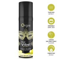 ORGIE - DUAL VIBE! LEMON GIN AND TONIC KISSABLE LIQUID VIBRATOR 15 ML ORGIE - DUAL VIBE! LEMON GIN AND TONIC KISSABLE LIQUID VIBRATOR 15 ML