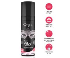 ORGIE - DUAL VIBE! STRAWBERRY GIN AND TONIC KISSABLE LIQUID VIBRATOR 15 ML ORGIE - DUAL VIBE! STRAWBERRY GIN AND TONIC KISSABLE LIQUID VIBRATOR 15 ML