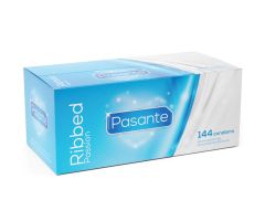 PASANTE - RIBBED PASSION CONDOMS BOX 144 UNITS PASANTE - RIBBED PASSION CONDOMS BOX 144 UNITS