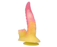 POWER MONSTERS - RIPPLIED MONSTER FANTASY DILDO WITH SUCTION CUP 22.5 CM Ø 5.5 CM PINK & YELLOW POWER MONSTERS - RIPPLIED MONSTER FANTASY DILDO WITH SUCTION CUP 22.5 CM Ø 5.5 CM PINK & YELLOW