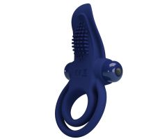 PRETTY LOVE - BRONSON DOUBLE RING WITH VIBRATION BLUE PRETTY LOVE - BRONSON DOUBLE RING WITH VIBRATION BLUE