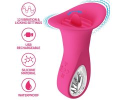 PRETTY LOVE - CLYDE VIBRADOR ORAL LENGUA VIBRADORA 12 VIBRACIONES ROSA PRETTY LOVE - CLYDE VIBRADOR ORAL LENGUA VIBRADORA 12 VIBRACIONES ROSA