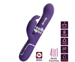 PRETTY LOVE - COALE RABBIT VIBRATOR 4 IN 1 PURPLE PRETTY LOVE - COALE RABBIT VIBRATOR 4 IN 1 PURPLE
