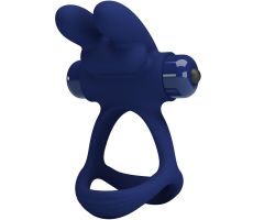 PRETTY LOVE - FRANCISCO DOUBLE VIBRATING RING RABBIT BLUE PRETTY LOVE - FRANCISCO DOUBLE VIBRATING RING RABBIT BLUE