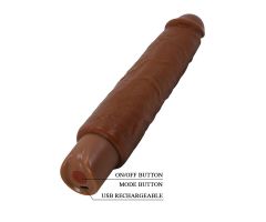 PRETTY LOVE - GAVIN REALISTIC VIBRATOR 25 CM Ø 5 CM BROWN PRETTY LOVE - GAVIN REALISTIC VIBRATOR 25 CM Ø 5 CM BROWN