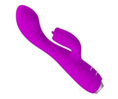 PRETTY LOVE - GLORIA RECHARGEABLE RABBIT VIBRATOR-WATERPROOF PURPLE PRETTY LOVE - GLORIA RECHARGEABLE RABBIT VIBRATOR-WATERPROOF PURPLE