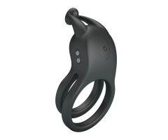 PRETTY LOVE - GOODWIN RECHARGEABLE DOUBLE VIBRATING COCK RING BLACK PRETTY LOVE - GOODWIN RECHARGEABLE DOUBLE VIBRATING COCK RING BLACK