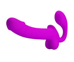 PRETTY LOVE - KELPIE DOUBLE STRAP-ON STIMULATOR PURPLE PRETTY LOVE - KELPIE DOUBLE STRAP-ON STIMULATOR PURPLE