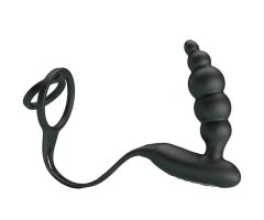 PRETTY LOVE - PENIS RINGS WITH VIBRATOR PLUG PRETTY LOVE - PENIS RINGS WITH VIBRATOR PLUG