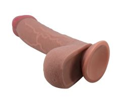 PRETTY LOVE - SLIDING SKIN SERIES REALISTIC DILDO WITH SLIDING SKIN SUCTION CUP BROWN 23.4 CM PRETTY LOVE - SLIDING SKIN SERIES REALISTIC DILDO WITH SLIDING SKIN SUCTION CUP BROWN 23.4 CM