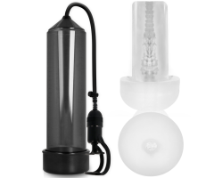 PUMP ADDICTED - BOMBA ERECCIÓN RX5 BLACK CON MASTURBADOR PUMP ADDICTED - BOMBA ERECCIÓN RX5 BLACK CON MASTURBADOR