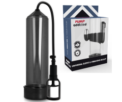 PUMP ADDICTED - BOMBA ERECCIÓN RX7 NEGRO CON VIBRADOR PUMP ADDICTED - BOMBA ERECCIÓN RX7 NEGRO CON VIBRADOR