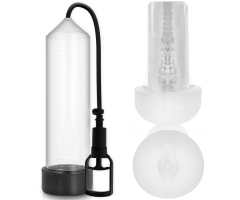 PUMP ADDICTED - BOMBA ERECCIÓN RX7 TRANSPARENTE CON MASTURBADOR PUMP ADDICTED - BOMBA ERECCIÓN RX7 TRANSPARENTE CON MASTURBADOR