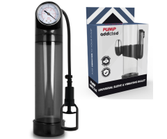PUMP ADDICTED - BOMBA ERECCIÓN RX9 NEGRO CON VIBRADOR PUMP ADDICTED - BOMBA ERECCIÓN RX9 NEGRO CON VIBRADOR