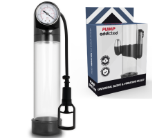 PUMP ADDICTED - BOMBA ERECCIÓN RX9 TRANSPARENTE CON VIBRADOR PUMP ADDICTED - BOMBA ERECCIÓN RX9 TRANSPARENTE CON VIBRADOR