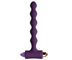 ROCKS-OFF - ANAL PLUG WITH VIBRATION AND RIVERLES PETITE SENSATIONS PEARLS ROCKS-OFF - ANAL PLUG WITH VIBRATION AND RIVERLES PETITE SENSATIONS PEARLS
