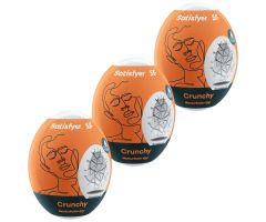 SATISFYER - 3 HUEVOS MASTURBADORES CRUNCHY SATISFYER - 3 HUEVOS MASTURBADORES CRUNCHY