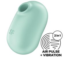 SATISFYER - PRO TO GO 2 DOUBLE AIR PULSE STIMULATOR & VIBRATOR GREEN SATISFYER - PRO TO GO 2 DOUBLE AIR PULSE STIMULATOR & VIBRATOR GREEN