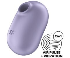 SATISFYER - PRO TO GO 2 DOUBLE AIR PULSE STIMULATOR & VIBRATOR VIOLET SATISFYER - PRO TO GO 2 DOUBLE AIR PULSE STIMULATOR & VIBRATOR VIOLET