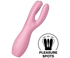 SATISFYER - THREESOME 3 VIBRATOR PINK SATISFYER - THREESOME 3 VIBRATOR PINK
