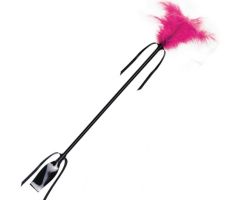 SECRETPLAY - BLACK AND FUCHSIA WHIP & FEATHER SECRETPLAY - BLACK AND FUCHSIA WHIP & FEATHER