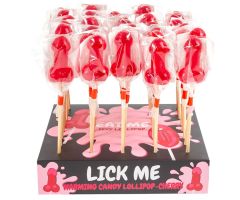 SECRETPLAY - EXPOSITOR PIRULETA PENE CARAMELO CEREZA CON EFECTO CALOR PICANTE (40 UNIDADES) SECRETPLAY - EXPOSITOR PIRULETA PENE CARAMELO CEREZA CON EFECTO CALOR PICANTE (40 UNIDADES)